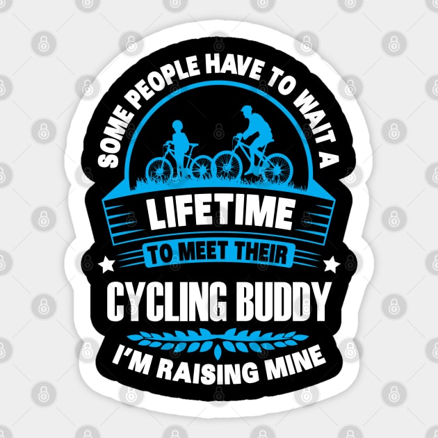 My Cycling Buddy Sticker by ryanjaycruz